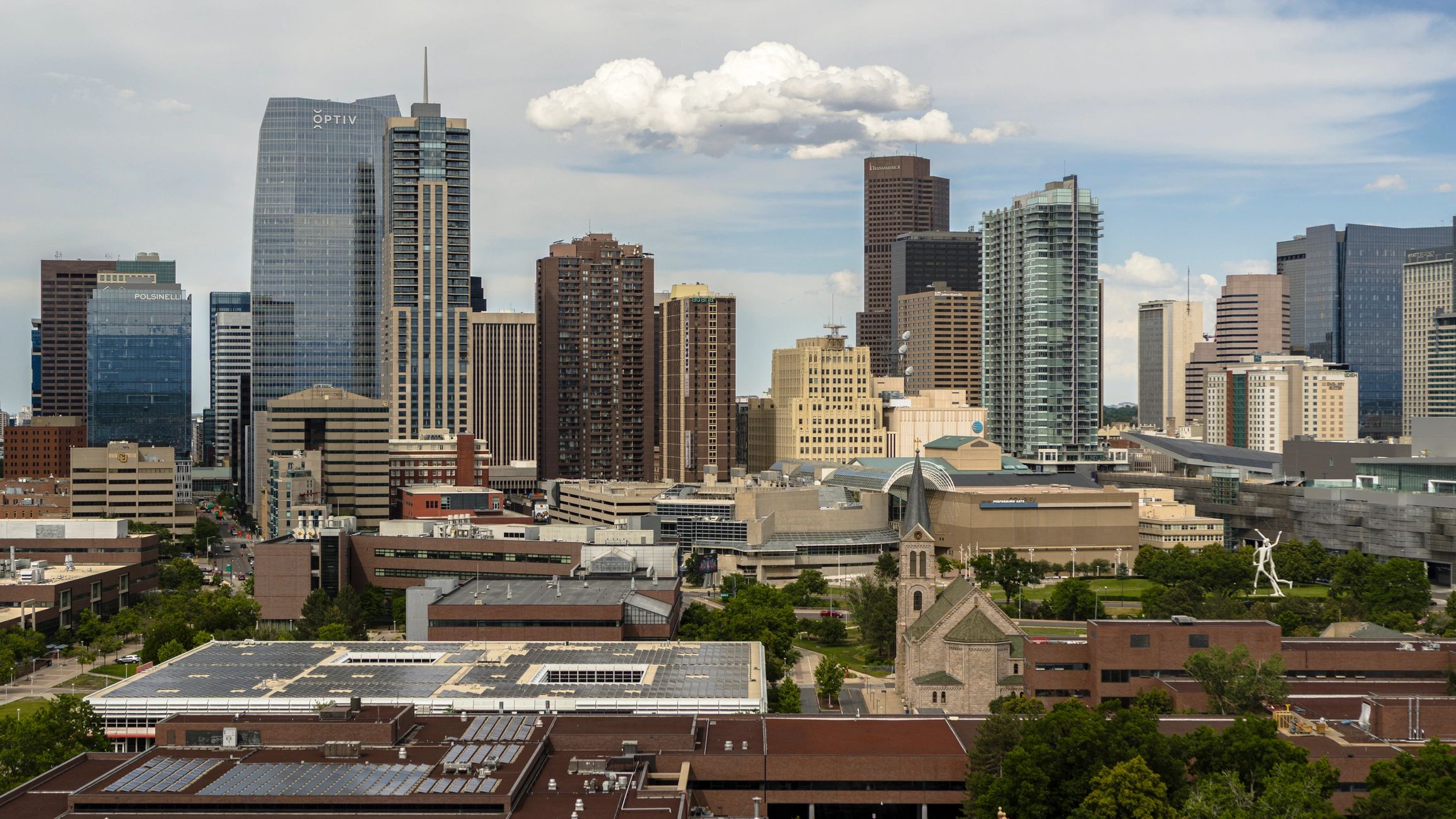 Urban commercial property skyline